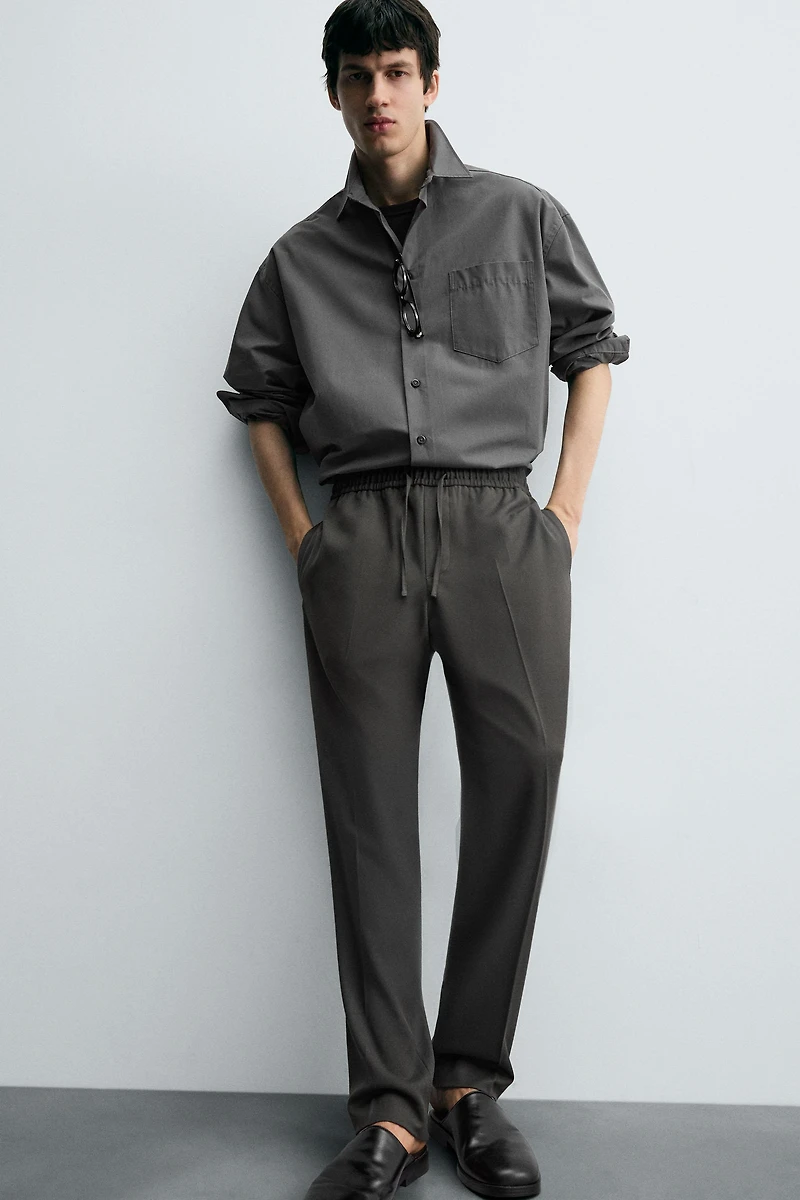 JOGGER WAIST STRETCH PANTS