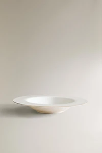 RIMMED BONE CHINA SOUP PLATE