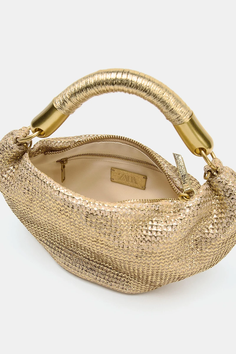 METALLIC EFFECT HANDBAG