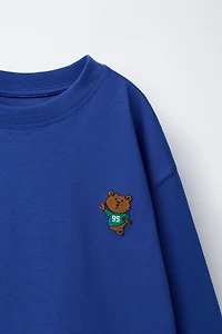 EMBROIDERED LION T-SHIRT
