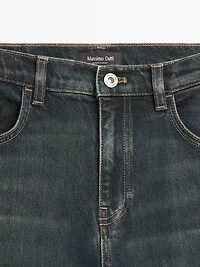 Mid-rise bell bottom jeans