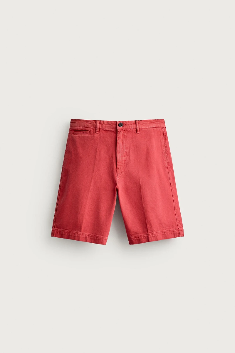 STRAIGHT FIT CHINO SHORTS