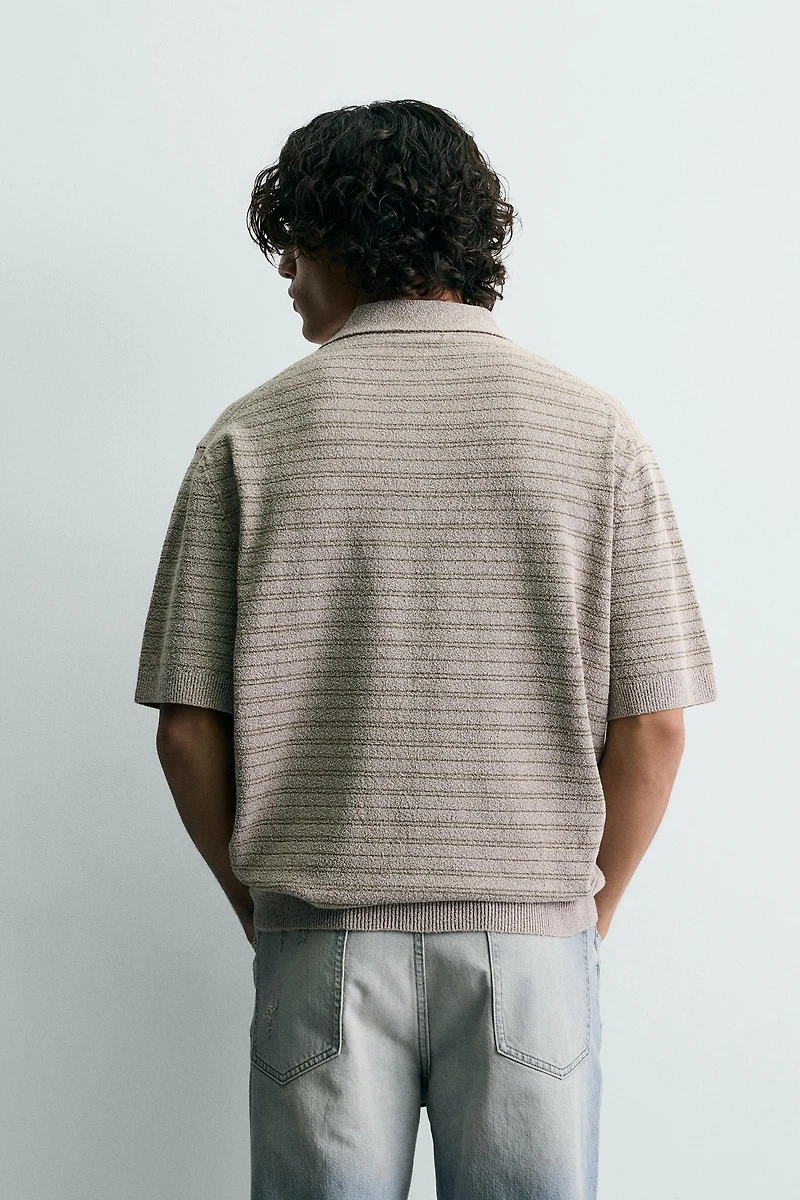 POLO EN POINT STRUCTURÉ BOUCLÉ
