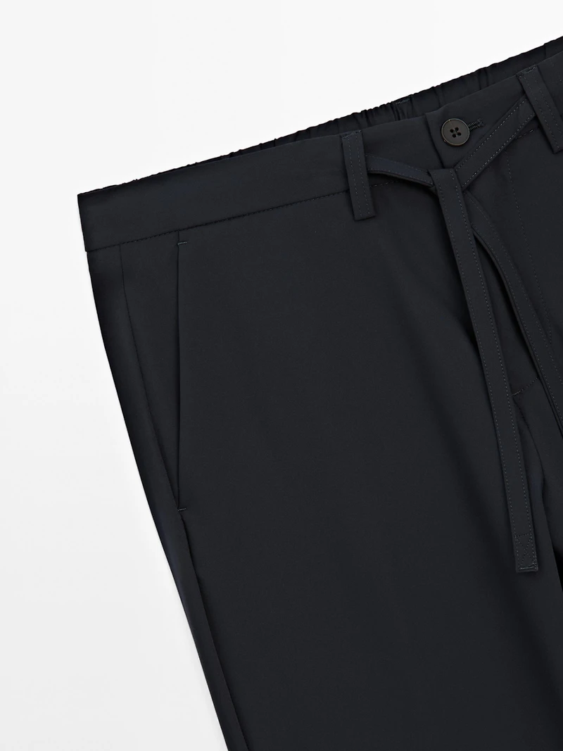 Regular-fit technical trousers