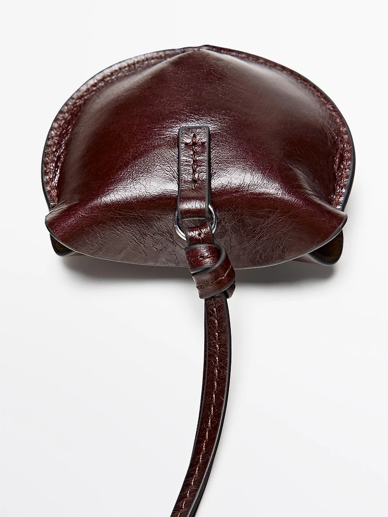 Étui pliable AirPods en cuir nappa