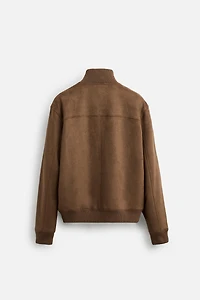 BLOUSON EFFET DAIM