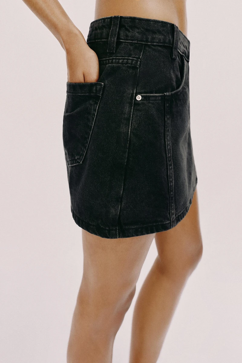 Z1975 WRAP DENIM SKORT