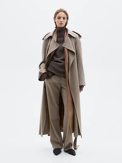 Pull en maille chinée à col montant - LIMITED