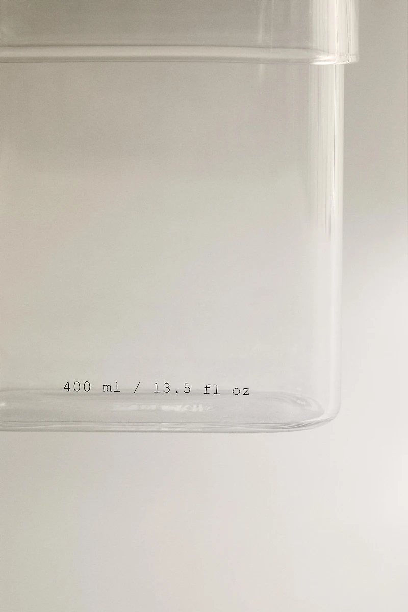 BOROSILICATE BATHROOM JAR WITH LETTERS