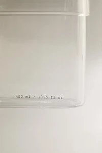 BOROSILICATE BATHROOM JAR WITH LETTERS