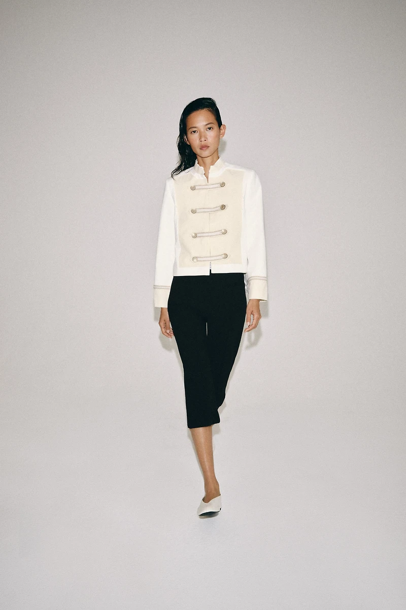 ZW COLLECTION JACKET WITH BUTTON DETAILS