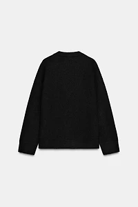 PLAIN KNIT V-NECK JUMPER