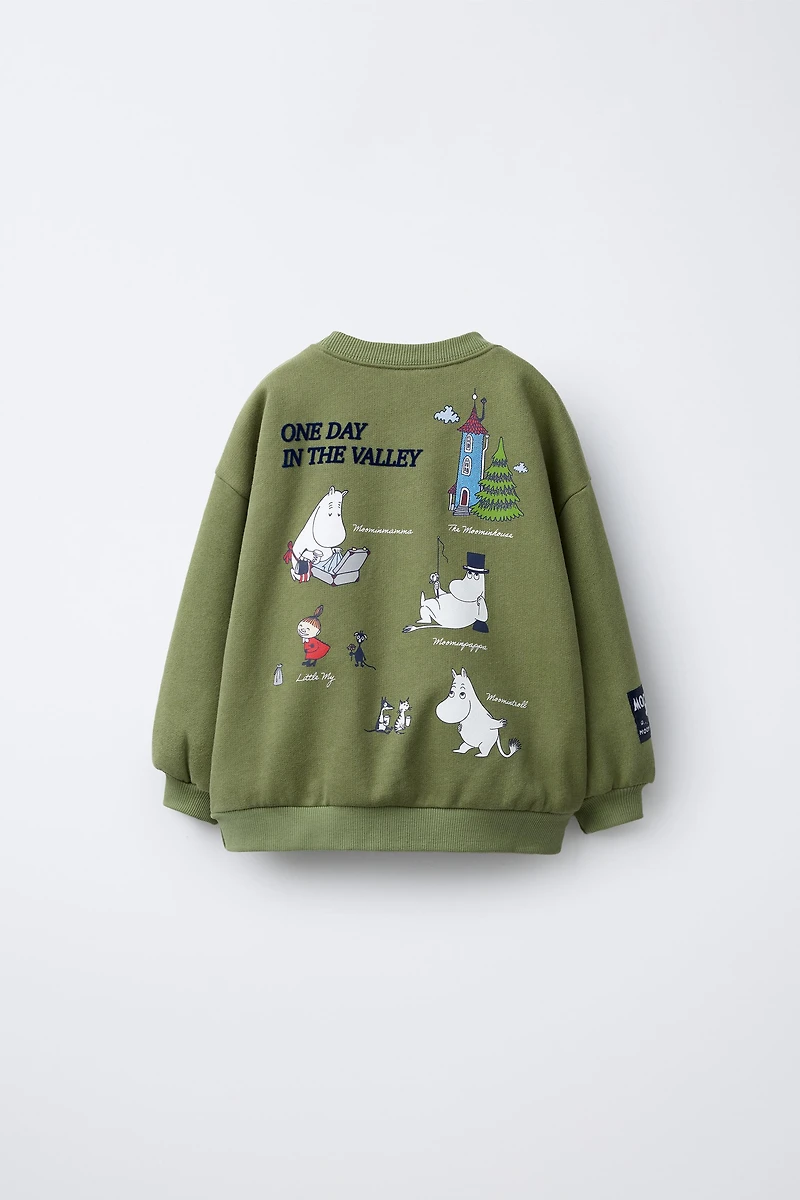 MOOMIN © FLOCKED PRINTED SWEATSHIRT