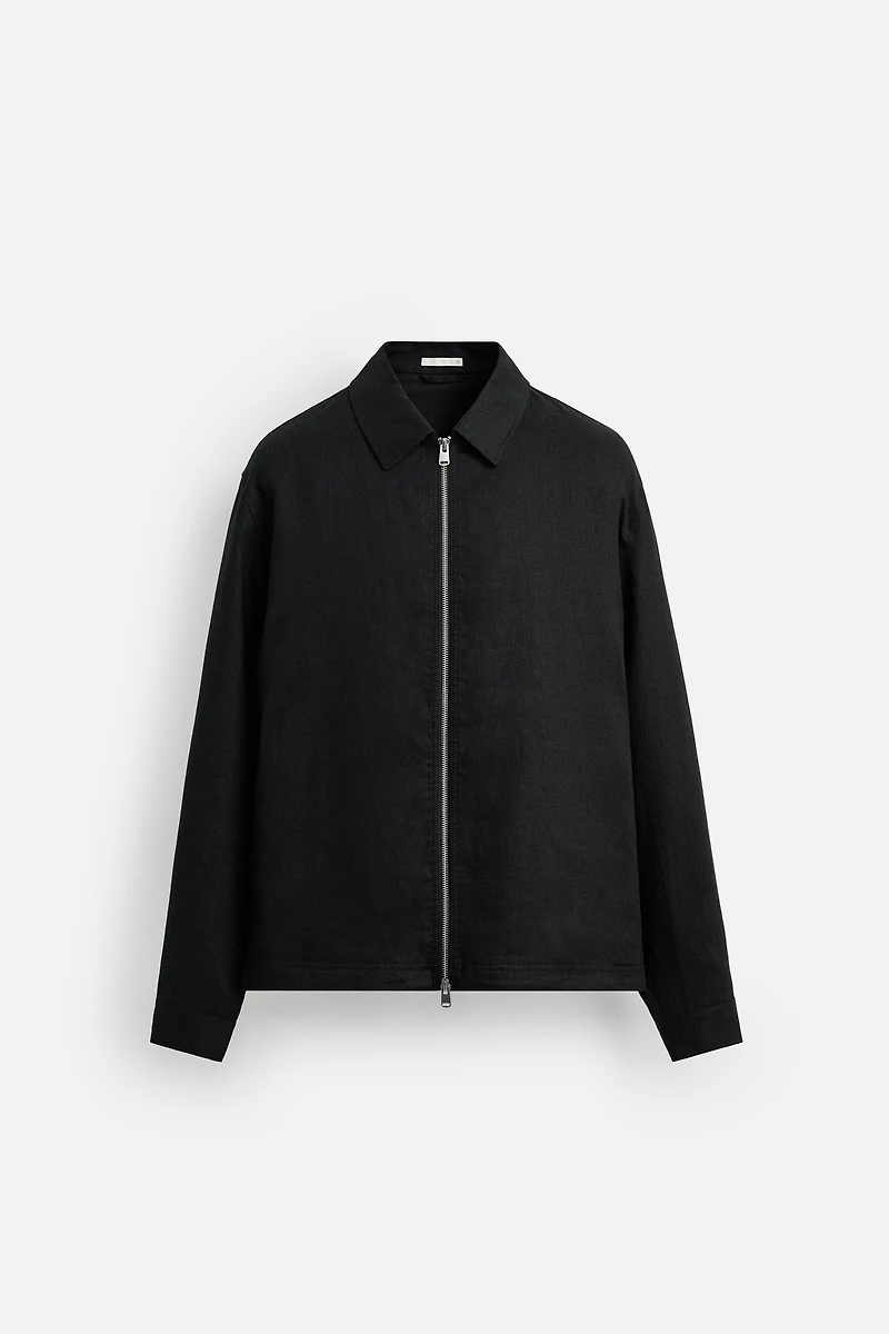 100% LINEN OVERSHIRT
