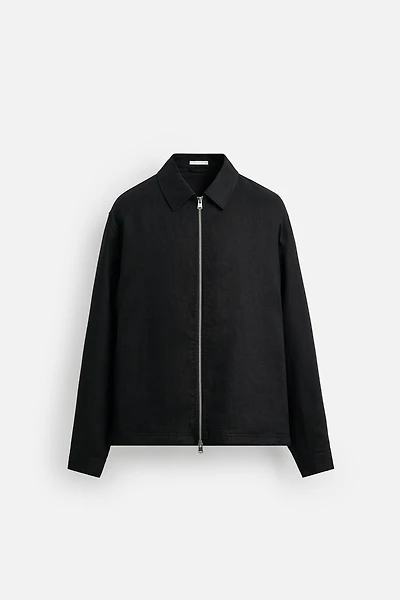 100% LINEN OVERSHIRT