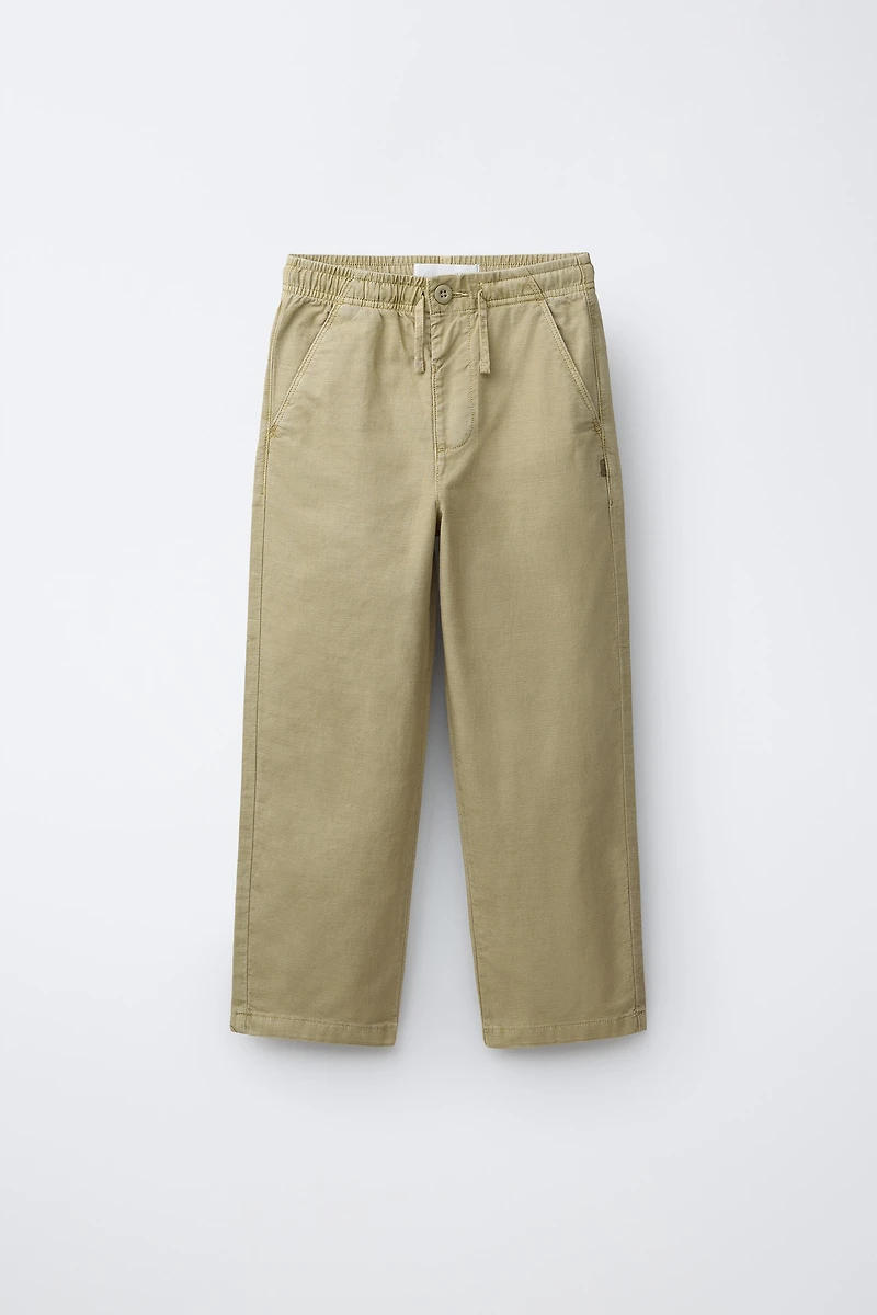 FLOWY COTTON PANTS