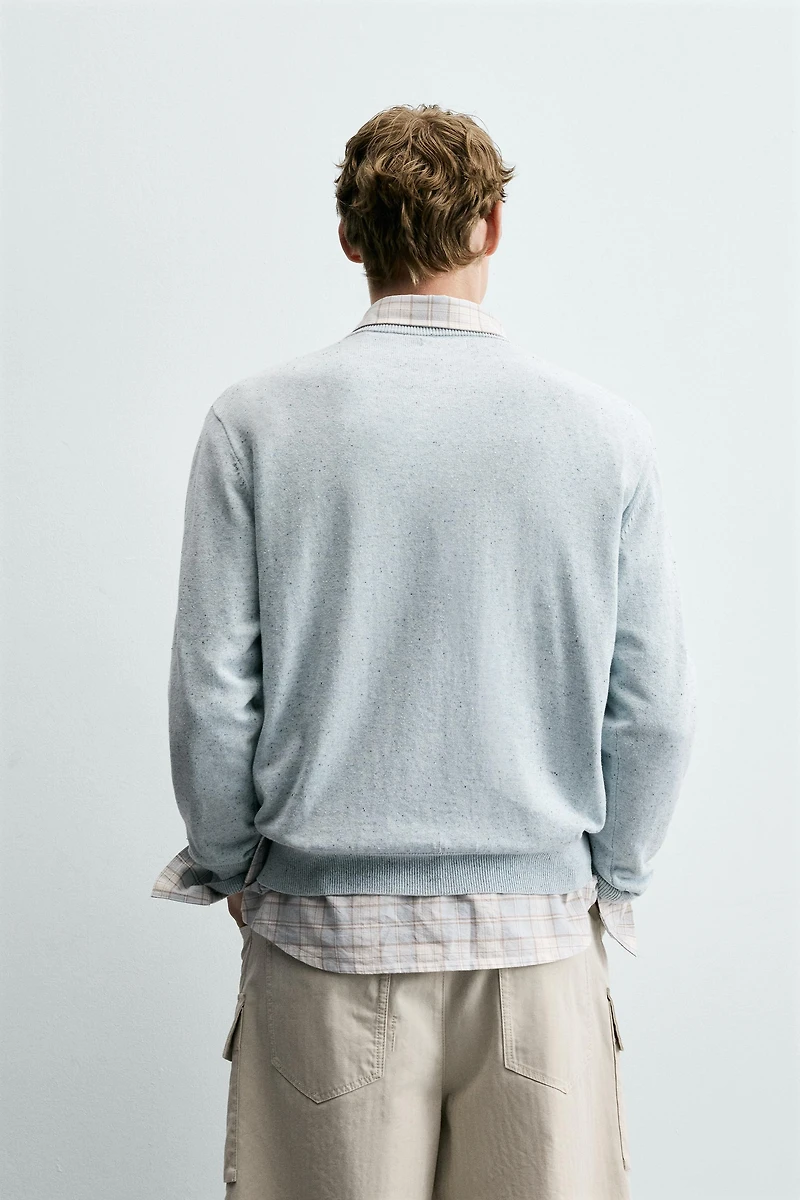 HAUT BOUTONNÉ EN MÉLANGE DE COTON
