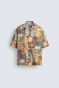 CHEMISE RELAXED FIT À IMPRIMÉ RUES