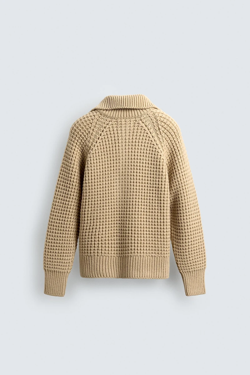 LIMITED EDITION WAFFLE KNIT SWEATER