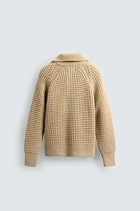 LIMITED EDITION WAFFLE KNIT SWEATER