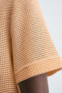 OPEN WEAVE T-SHIRT