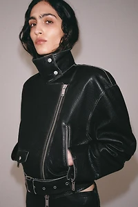 ZW COLLECTION LIMITED EDITION LEATHER BIKER JACKET