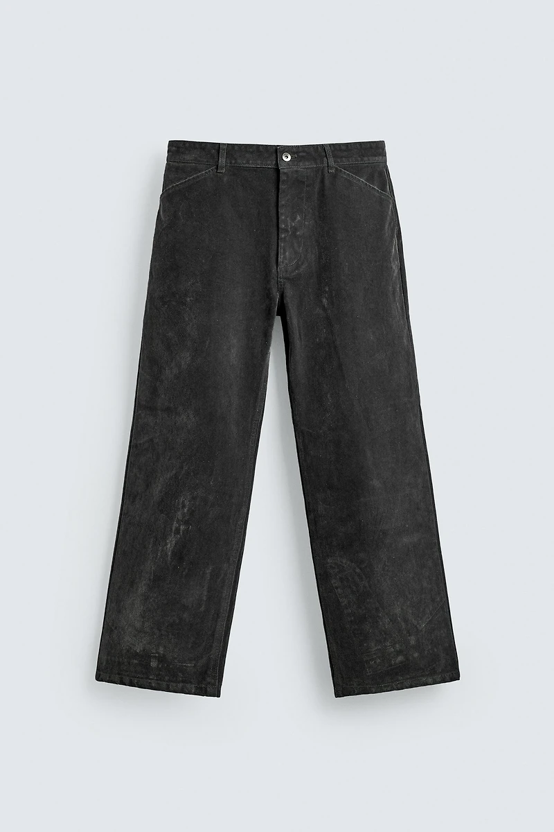PANTALON RELAXED FIT FLOQUÉ