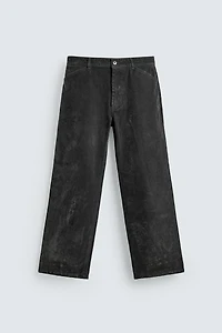 PANTALON RELAXED FIT FLOQUÉ