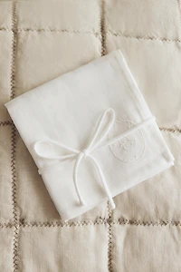 BABY EMBROIDERED MUSLIN CLOTH PACK (PACK OF 2)