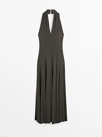 Long flowing halter-neck dress - STUDIO