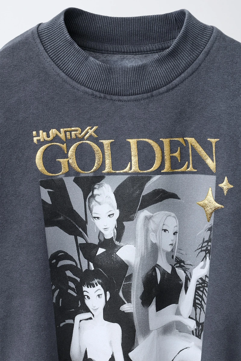 WASHED EFFECT SWEATSHIRT KPOP DEMON HUNTERS™ NETFLIX ©