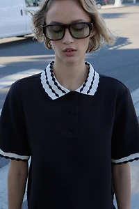 COMBINATION POLO TOP