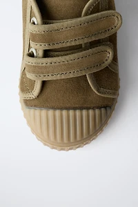SPLIT LEATHER SNEAKERS