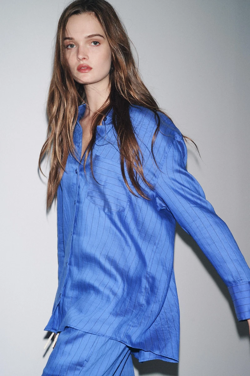 CHEMISE RAYÉE OVERSIZE ZW COLLECTION