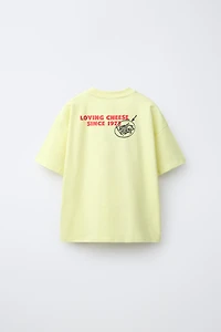 PIZZA PRINT T-SHIRT