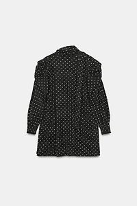 POLKA DOT SCARF DRESS ZW COLLECTION