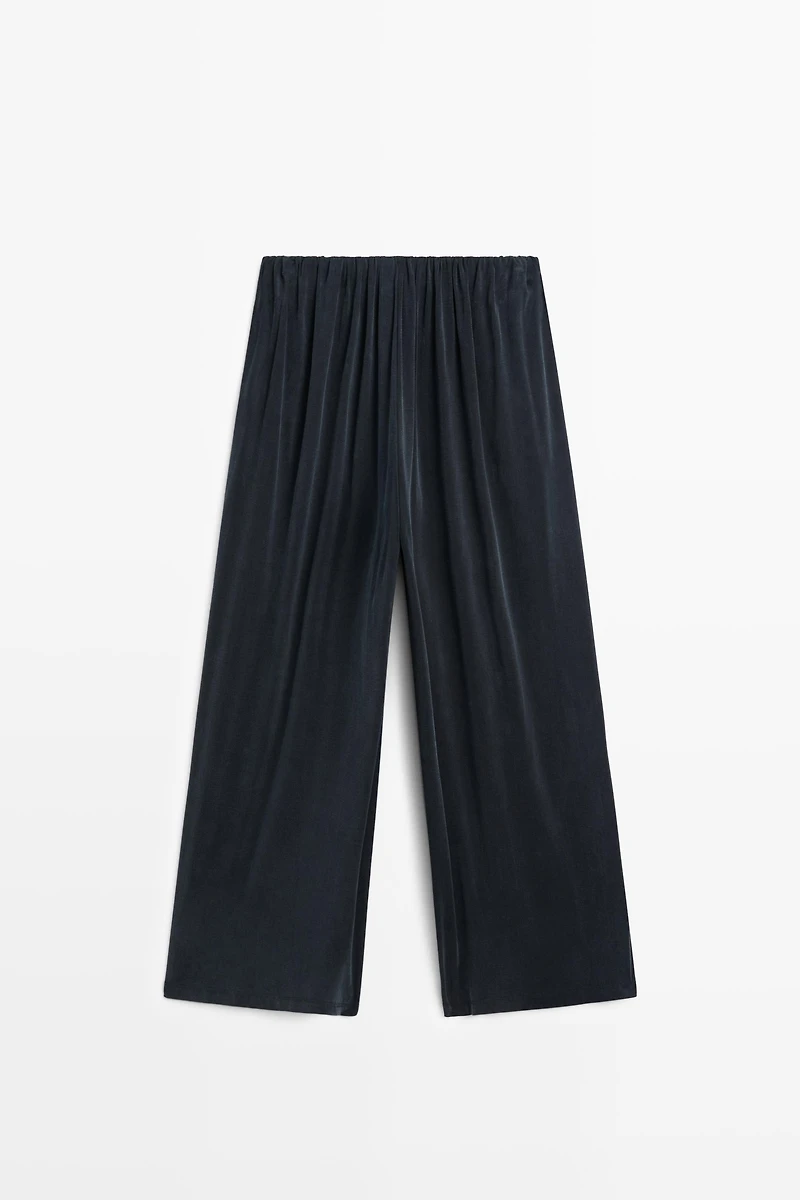 Pleated flowing wide-leg pants - STUDIO