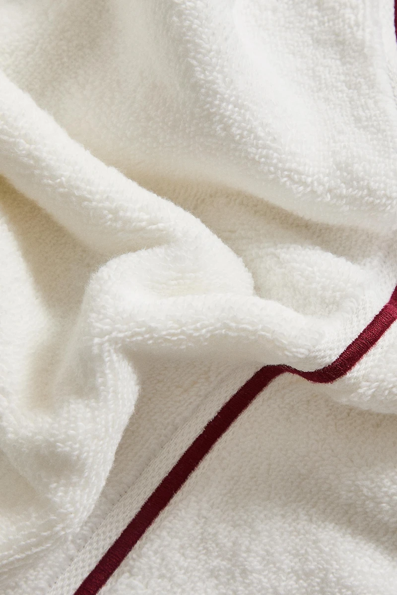 SERVIETTE DE BAIN FESTON BRODE