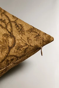 FADED PRINT THROW PILLOW COVER