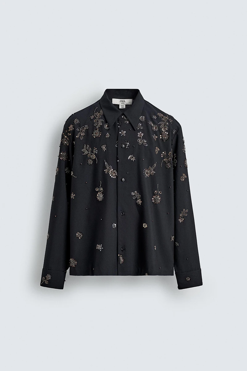 LIMITED EDITION FLOWY SEQUIN SHIRT