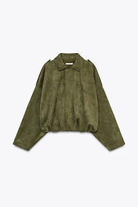 FAUX SUEDE JACKET