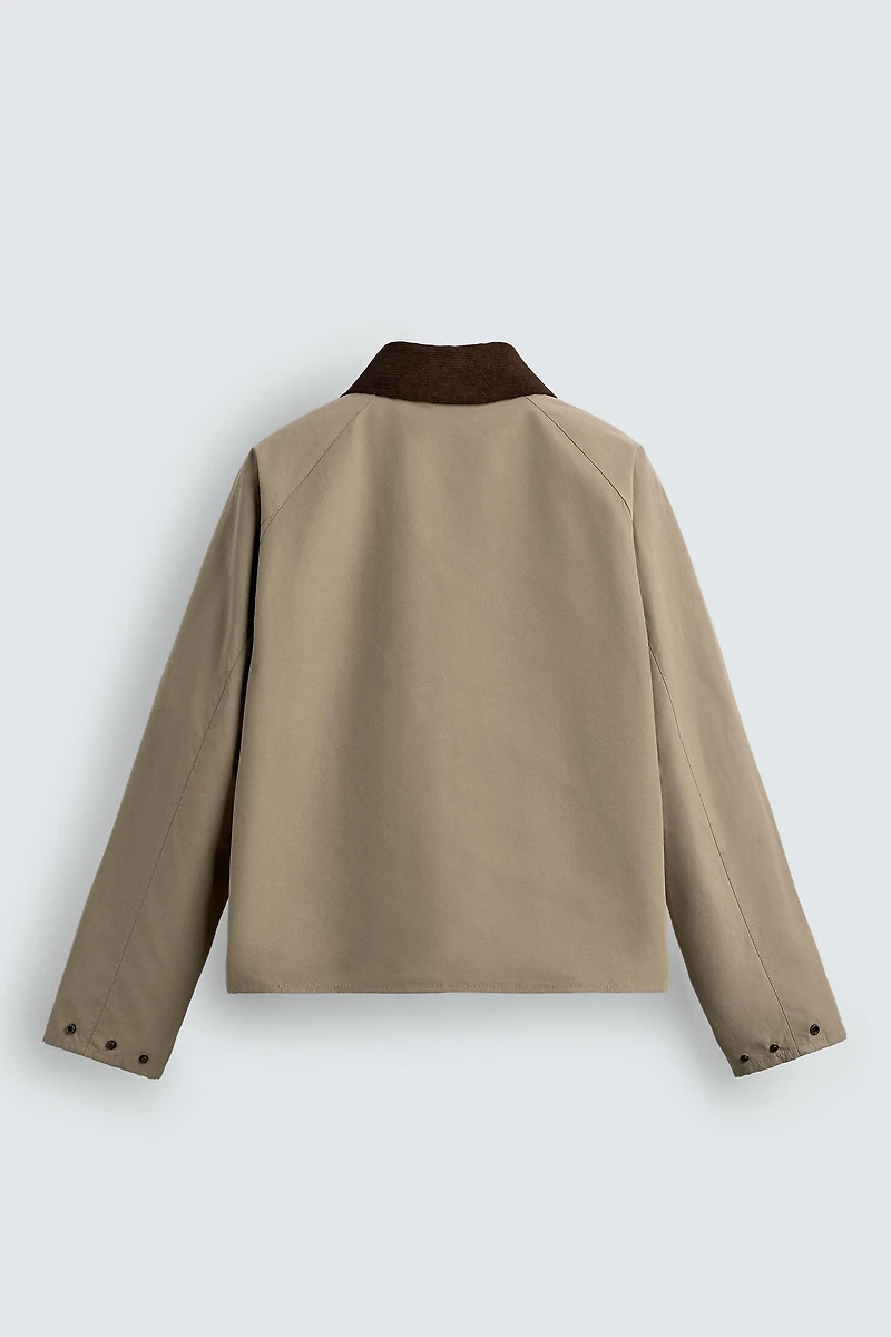 BLOUSON TECHNIQUE COL CONTRASTANT