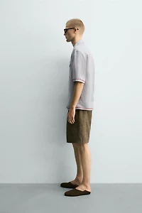 CONTRAST EMBROIDERED VISCOSE