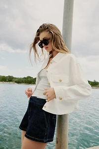 BLOUSON BOUTONS DORÉS