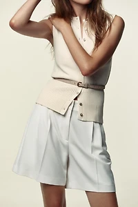 BELTED VEST