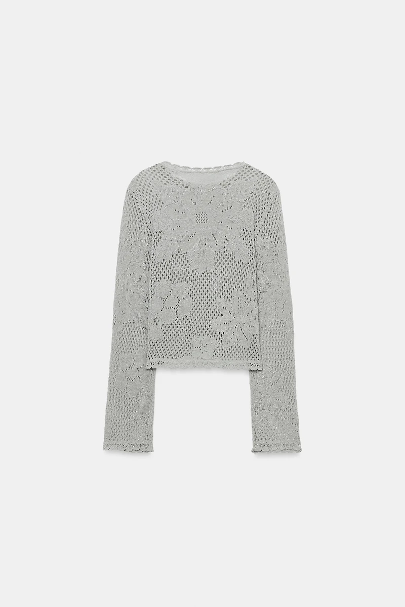 PULL EN MAILLE POINTELLE