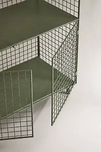 METAL BOOKCASE WITH DOORS