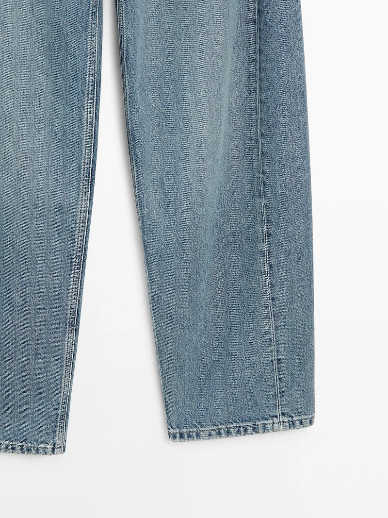 Mid-rise balloon fit jeans