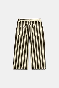 ZW COLLECTION CROPPED STRIPED TROUSERS