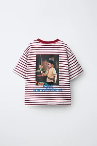 PIPPI LONGSTOCKING STRIPE PRINT T-SHIRT